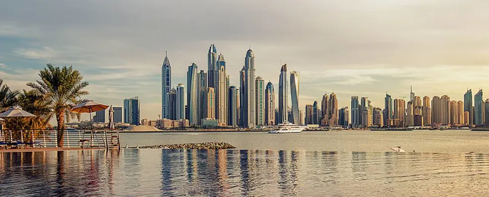 Tall skyscrapers, Dubai, UAE