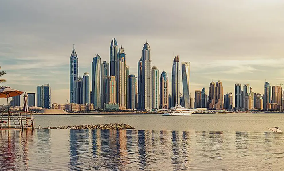 Tall skyscrapers, Dubai, UAE