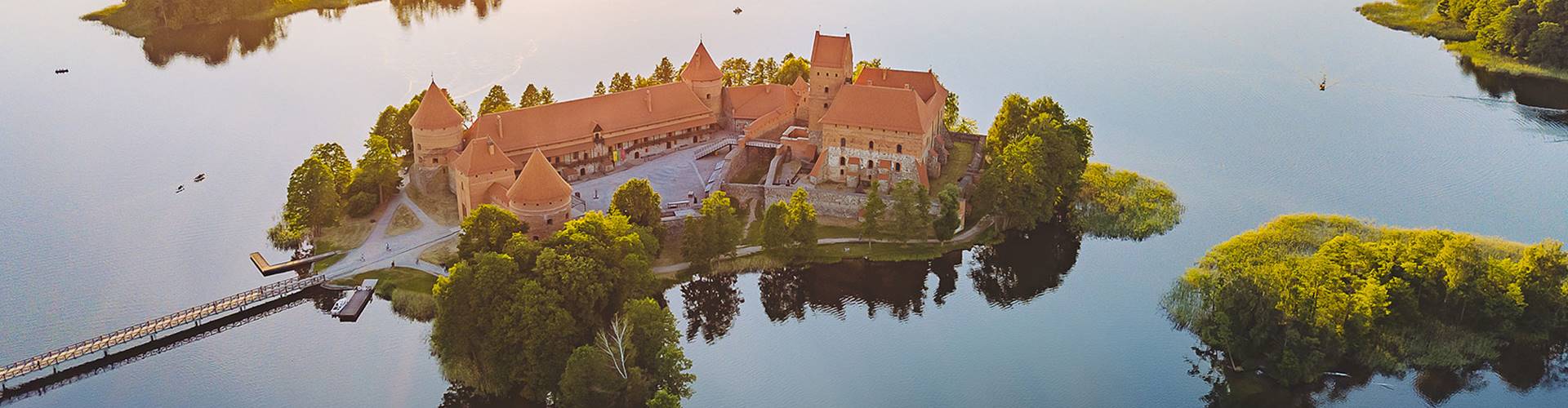 A small castle on an island, The Baltics