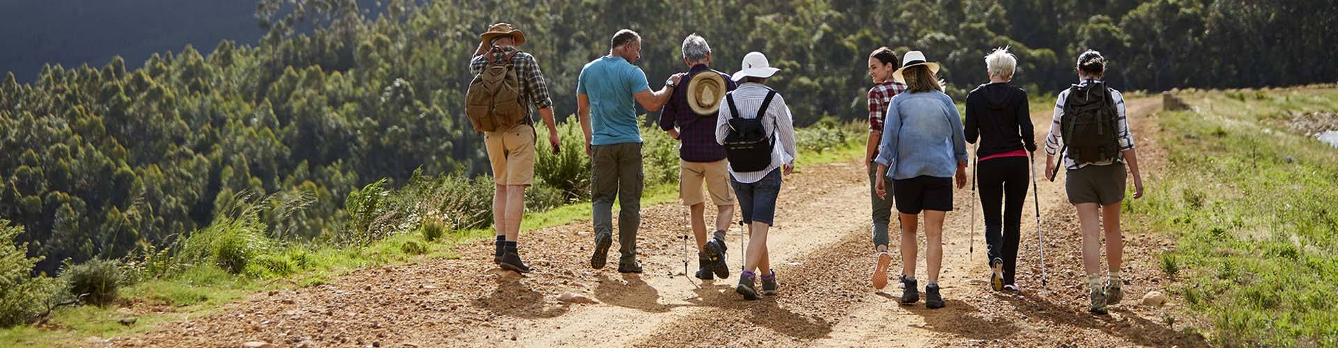 Group on a walking tour