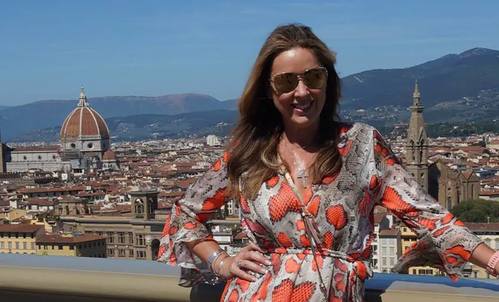 Claire Sweeney in Italy