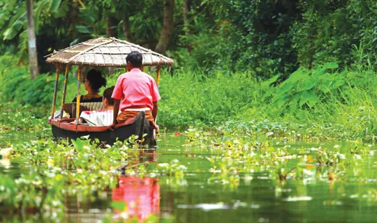 Boat Ride in South india