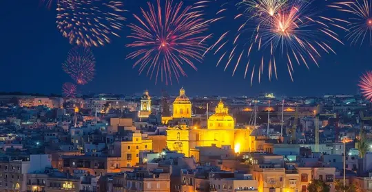 fireworks in Malta 